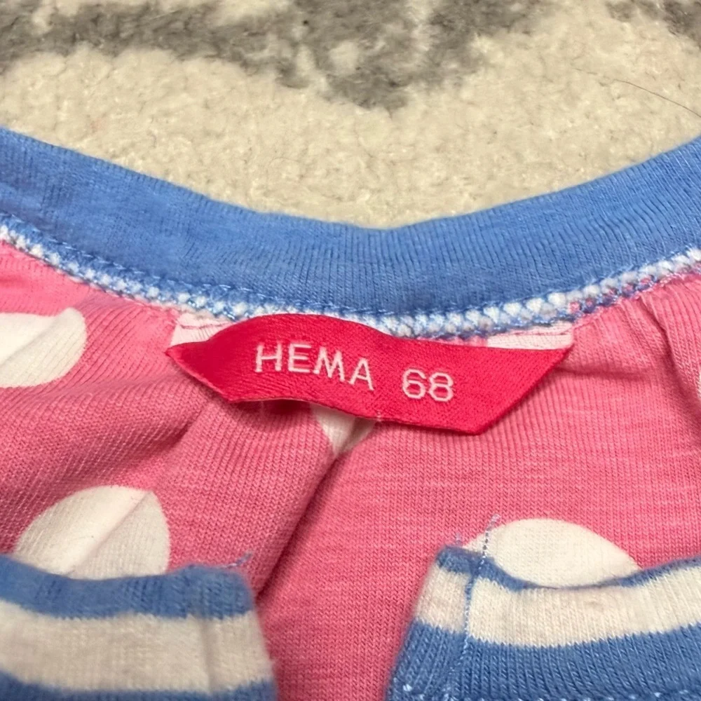 HEMA Organic Cotton Pink Polka Dot Shirt